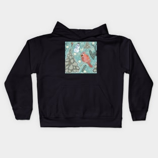 Cardinal and Snowman Kids Hoodie